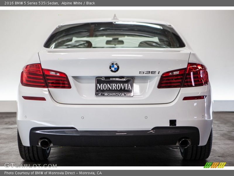 Alpine White / Black 2016 BMW 5 Series 535i Sedan