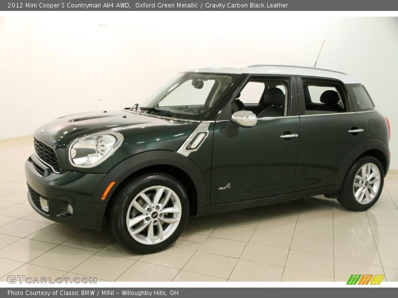 Oxford Green Metallic / Gravity Carbon Black Leather 2012 Mini Cooper S Countryman All4 AWD