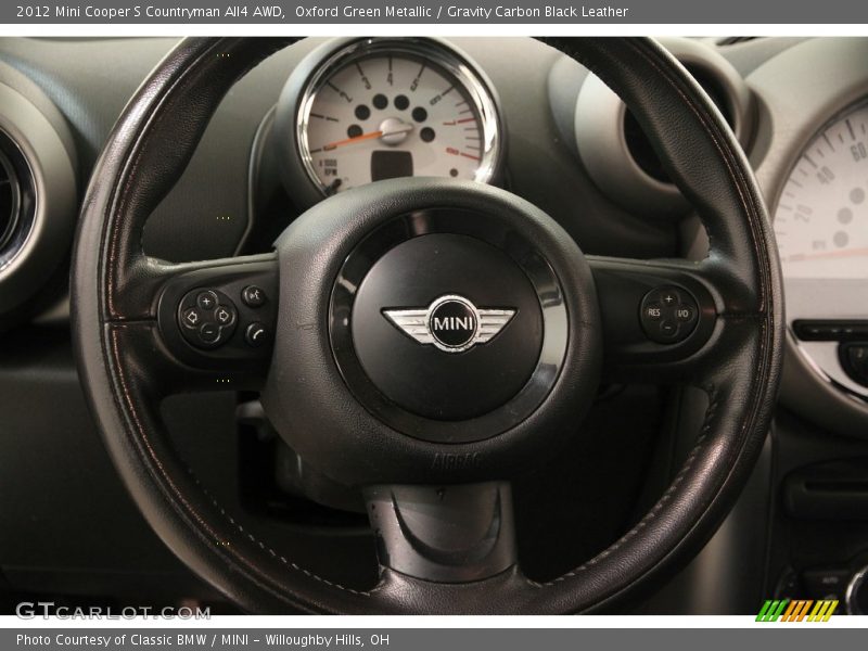 Oxford Green Metallic / Gravity Carbon Black Leather 2012 Mini Cooper S Countryman All4 AWD