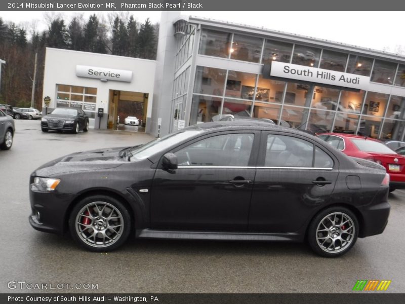 Phantom Black Pearl / Black 2014 Mitsubishi Lancer Evolution MR