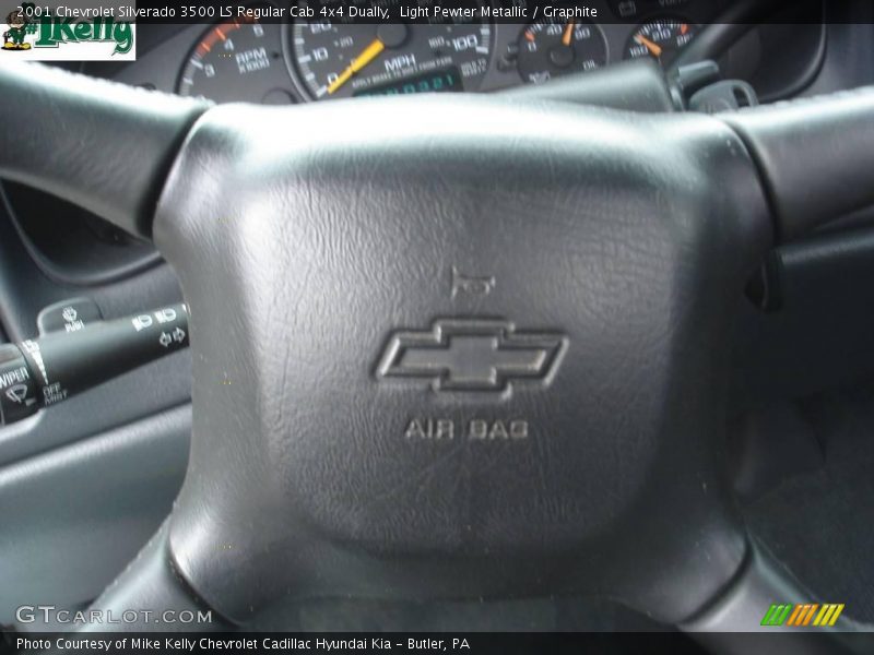 Light Pewter Metallic / Graphite 2001 Chevrolet Silverado 3500 LS Regular Cab 4x4 Dually