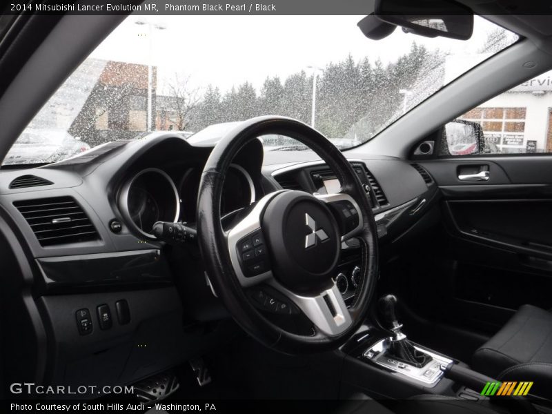 Phantom Black Pearl / Black 2014 Mitsubishi Lancer Evolution MR