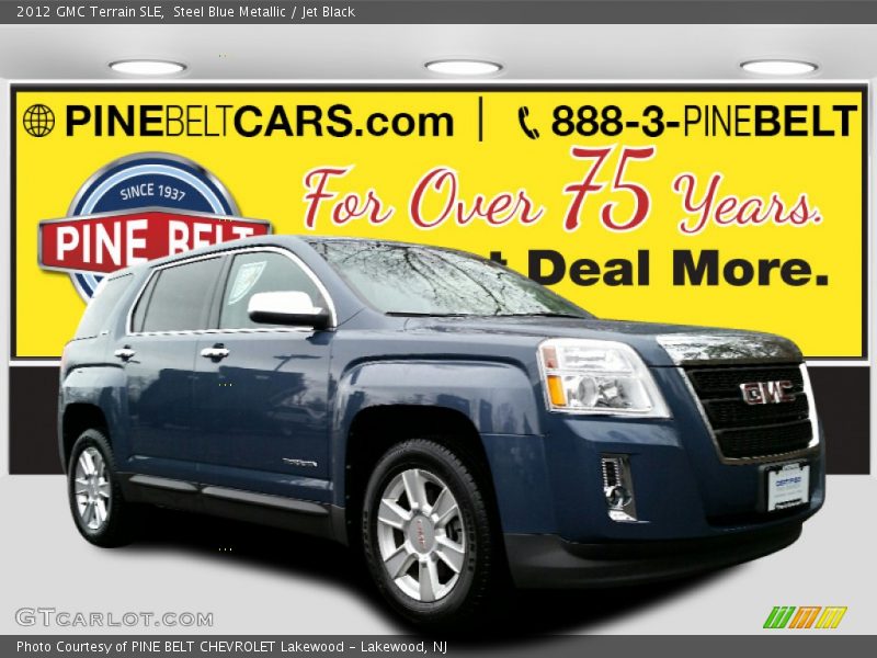 Steel Blue Metallic / Jet Black 2012 GMC Terrain SLE