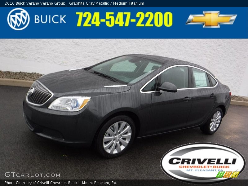 Graphite Gray Metallic / Medium Titanium 2016 Buick Verano Verano Group