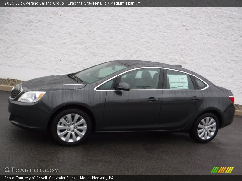 Graphite Gray Metallic / Medium Titanium 2016 Buick Verano Verano Group