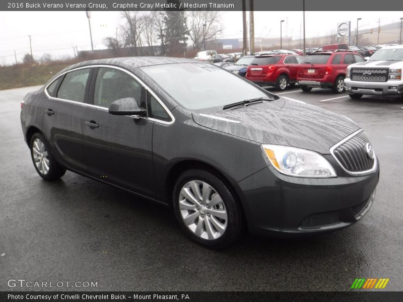 Graphite Gray Metallic / Medium Titanium 2016 Buick Verano Verano Group