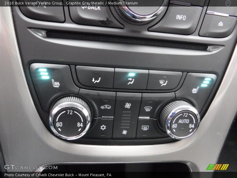 Graphite Gray Metallic / Medium Titanium 2016 Buick Verano Verano Group