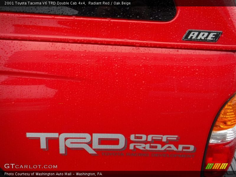 Radiant Red / Oak Beige 2001 Toyota Tacoma V6 TRD Double Cab 4x4