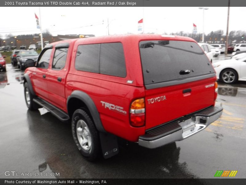 Radiant Red / Oak Beige 2001 Toyota Tacoma V6 TRD Double Cab 4x4