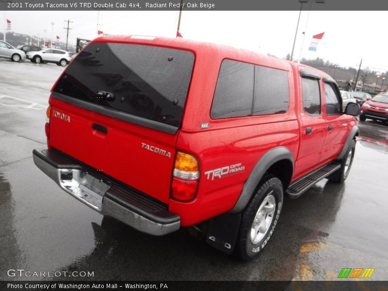 Radiant Red / Oak Beige 2001 Toyota Tacoma V6 TRD Double Cab 4x4