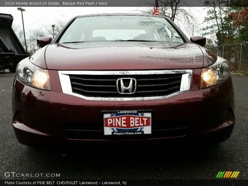 Basque Red Pearl / Ivory 2010 Honda Accord LX Sedan