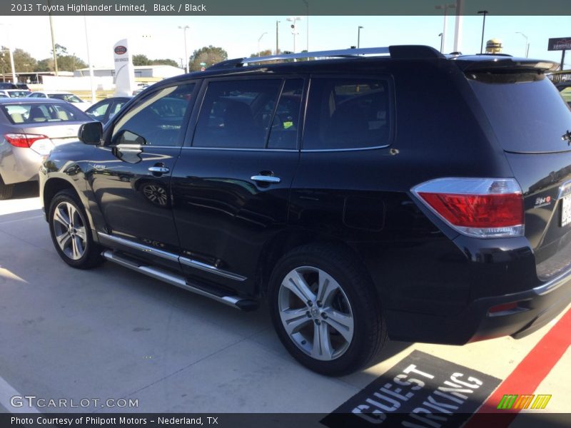 Black / Black 2013 Toyota Highlander Limited