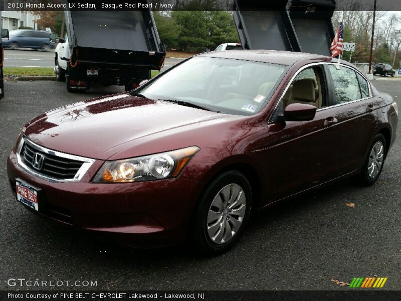 Basque Red Pearl / Ivory 2010 Honda Accord LX Sedan