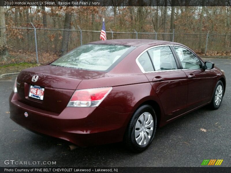Basque Red Pearl / Ivory 2010 Honda Accord LX Sedan