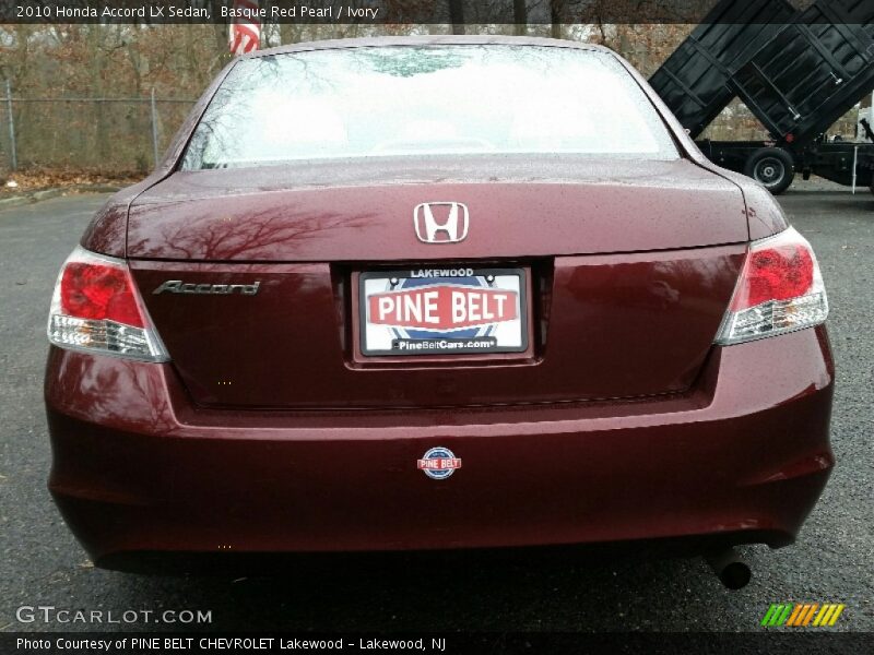 Basque Red Pearl / Ivory 2010 Honda Accord LX Sedan