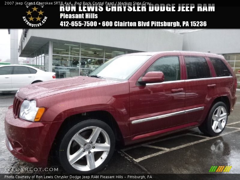 Red Rock Crystal Pearl / Medium Slate Gray 2007 Jeep Grand Cherokee SRT8 4x4