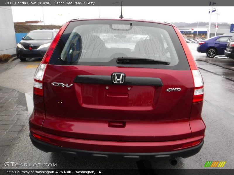 Tango Red Pearl / Gray 2011 Honda CR-V LX 4WD