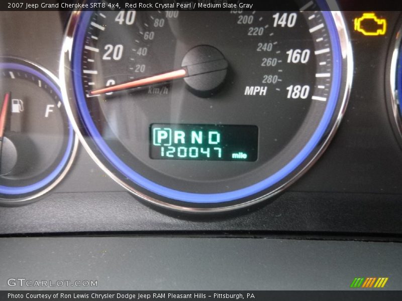 Red Rock Crystal Pearl / Medium Slate Gray 2007 Jeep Grand Cherokee SRT8 4x4