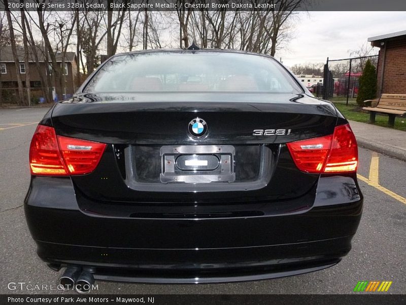 Black Sapphire Metallic / Chestnut Brown Dakota Leather 2009 BMW 3 Series 328xi Sedan