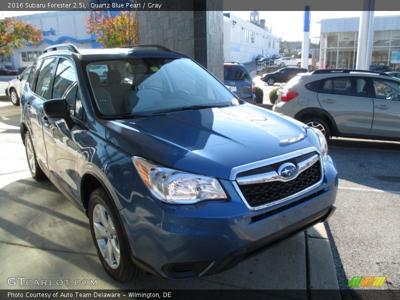 Quartz Blue Pearl / Gray 2016 Subaru Forester 2.5i