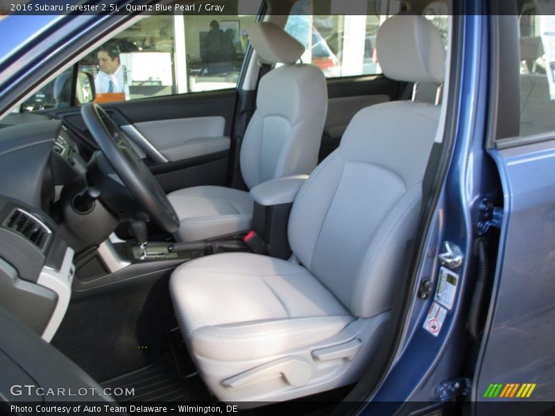 Quartz Blue Pearl / Gray 2016 Subaru Forester 2.5i