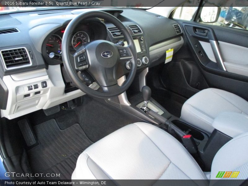 Quartz Blue Pearl / Gray 2016 Subaru Forester 2.5i