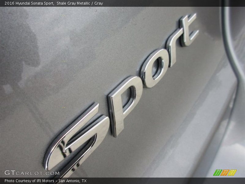 Shale Gray Metallic / Gray 2016 Hyundai Sonata Sport