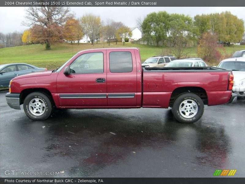 Sport Red Metallic / Dark Charcoal 2004 Chevrolet Silverado 1500 LS Extended Cab