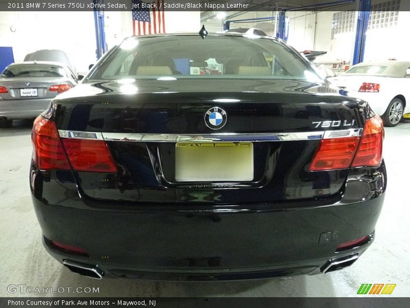 Jet Black / Saddle/Black Nappa Leather 2011 BMW 7 Series 750Li xDrive Sedan