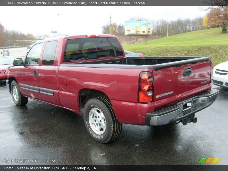 Sport Red Metallic / Dark Charcoal 2004 Chevrolet Silverado 1500 LS Extended Cab