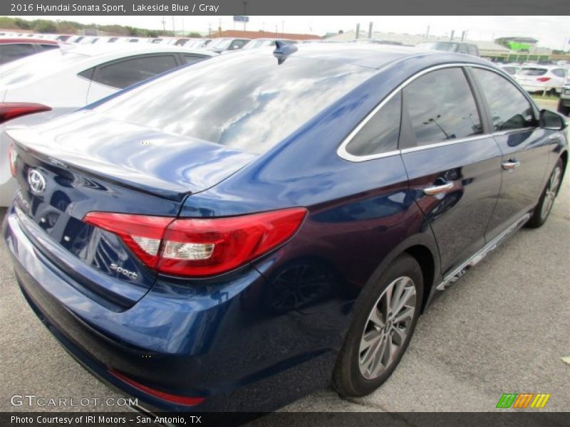 Lakeside Blue / Gray 2016 Hyundai Sonata Sport