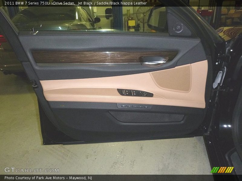 Jet Black / Saddle/Black Nappa Leather 2011 BMW 7 Series 750Li xDrive Sedan
