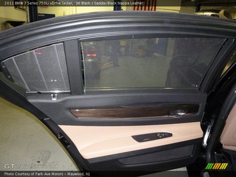 Jet Black / Saddle/Black Nappa Leather 2011 BMW 7 Series 750Li xDrive Sedan