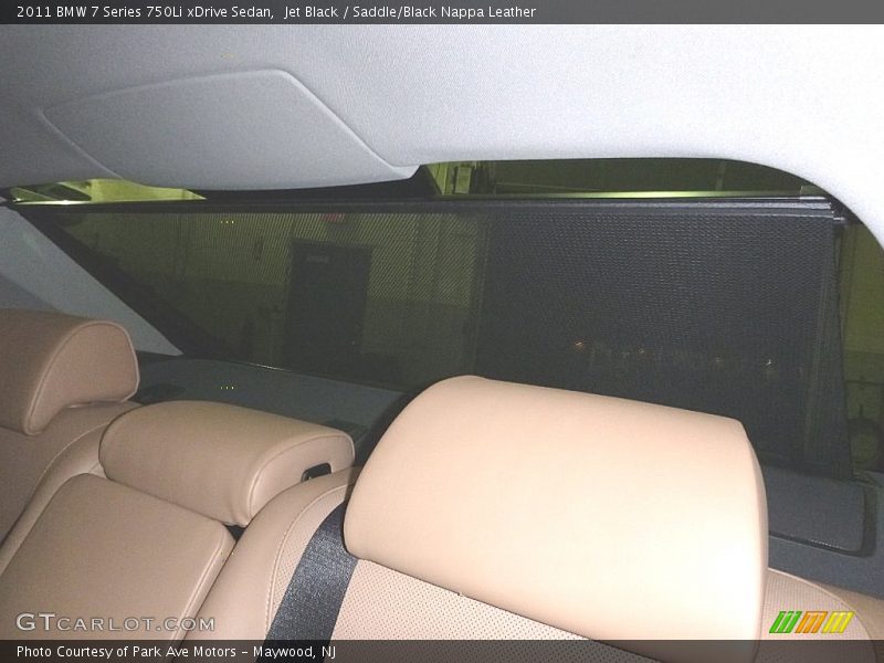 Jet Black / Saddle/Black Nappa Leather 2011 BMW 7 Series 750Li xDrive Sedan