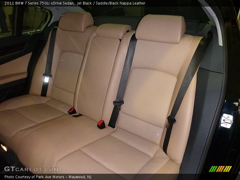 Jet Black / Saddle/Black Nappa Leather 2011 BMW 7 Series 750Li xDrive Sedan