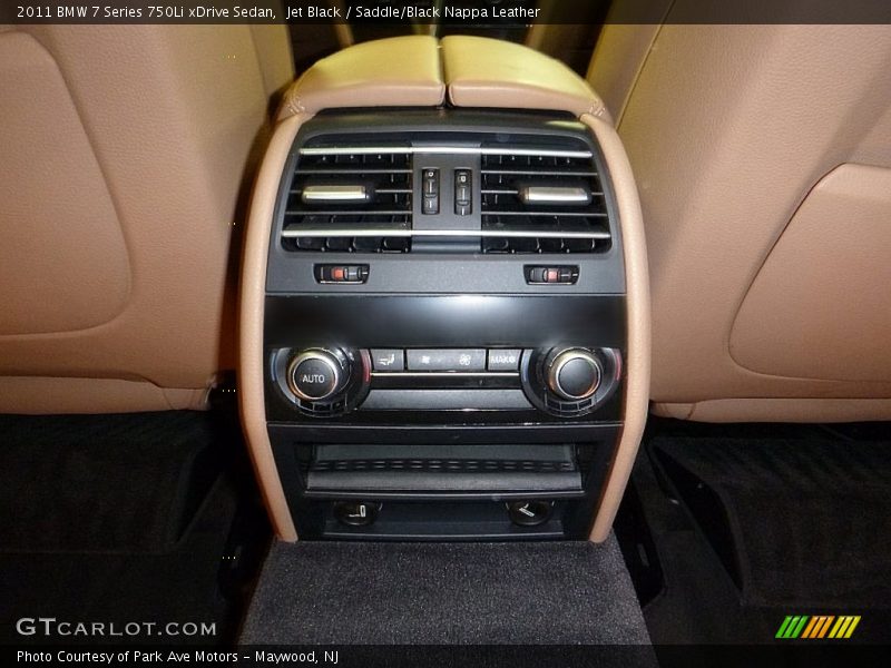 Jet Black / Saddle/Black Nappa Leather 2011 BMW 7 Series 750Li xDrive Sedan