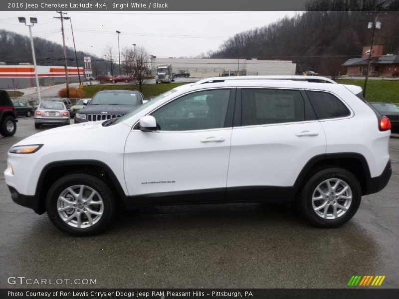 Bright White / Black 2016 Jeep Cherokee Latitude 4x4