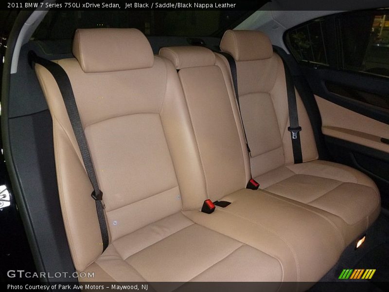Jet Black / Saddle/Black Nappa Leather 2011 BMW 7 Series 750Li xDrive Sedan