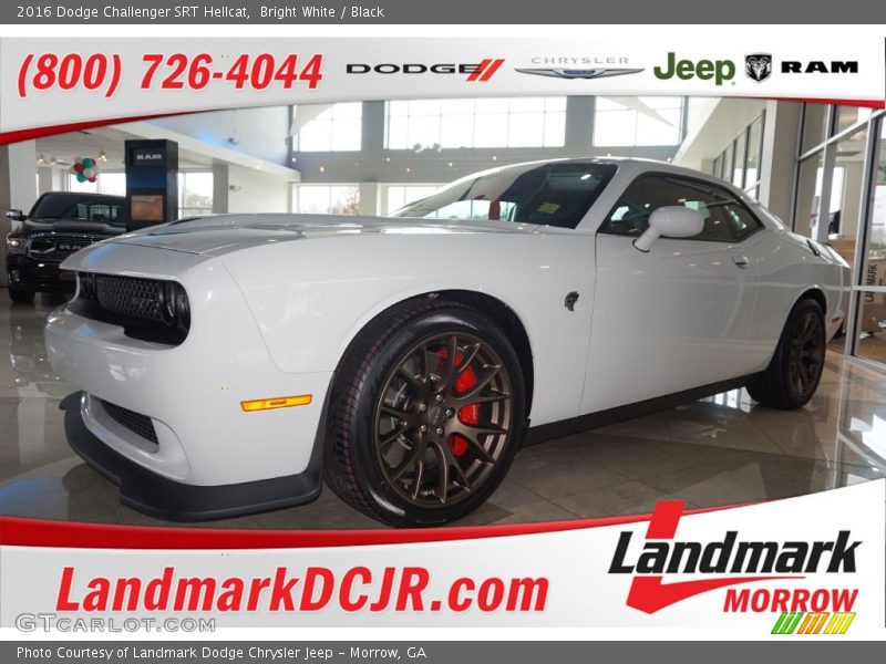 Bright White / Black 2016 Dodge Challenger SRT Hellcat