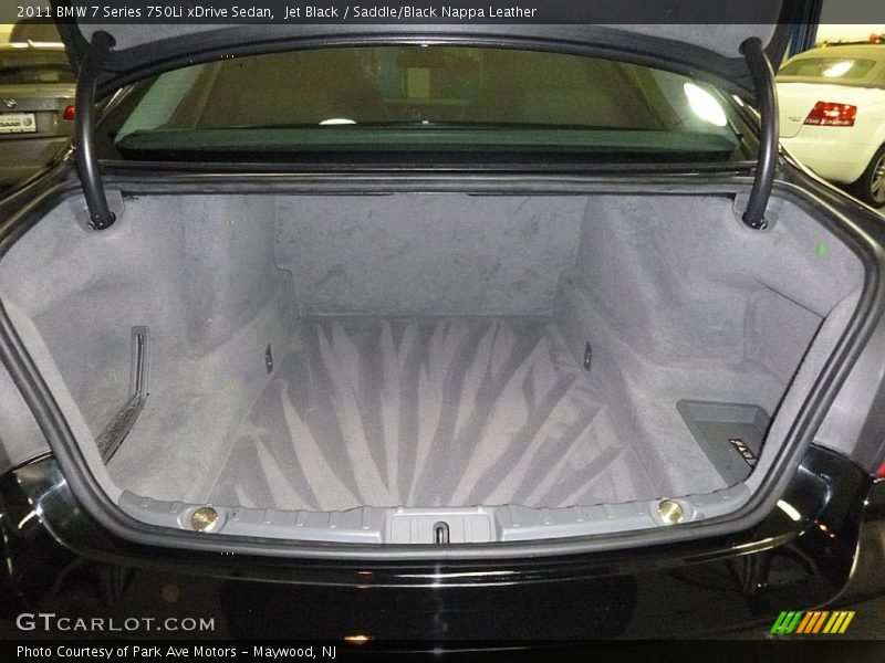 Jet Black / Saddle/Black Nappa Leather 2011 BMW 7 Series 750Li xDrive Sedan