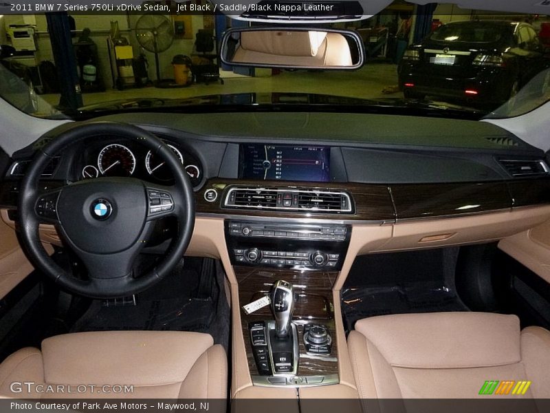 Jet Black / Saddle/Black Nappa Leather 2011 BMW 7 Series 750Li xDrive Sedan