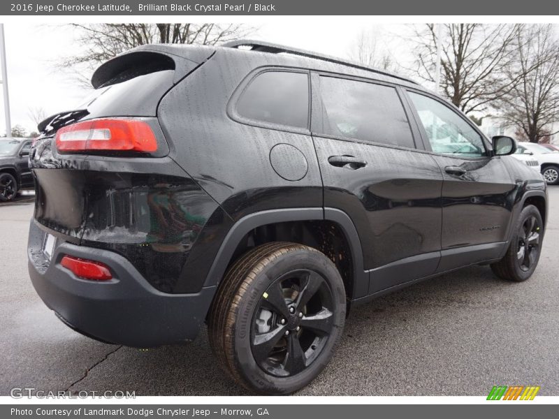 Brilliant Black Crystal Pearl / Black 2016 Jeep Cherokee Latitude