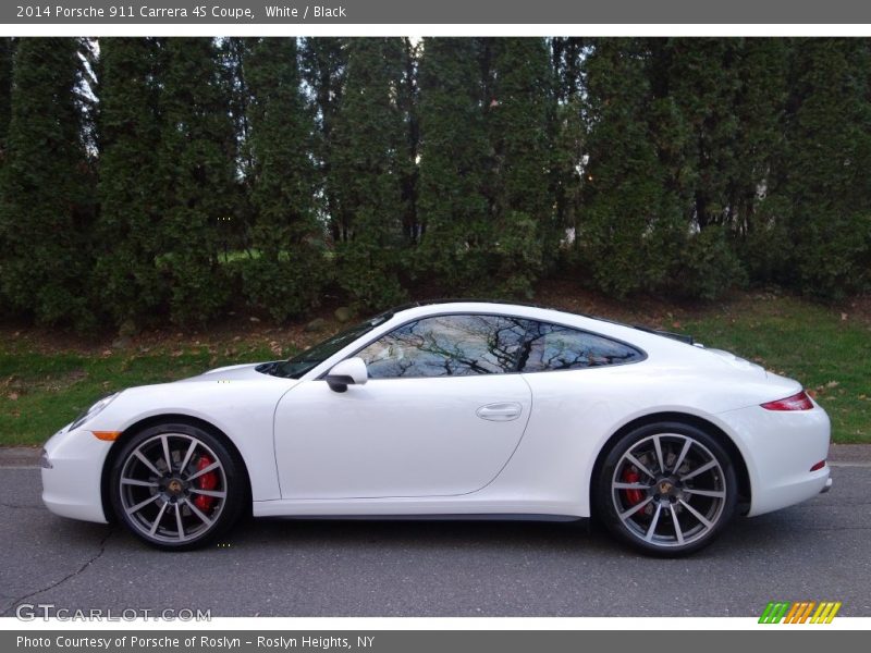 White / Black 2014 Porsche 911 Carrera 4S Coupe