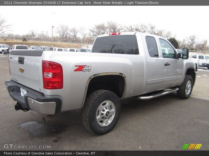 Sheer Silver Metallic / Light Titanium/Ebony 2011 Chevrolet Silverado 2500HD LT Extended Cab 4x4