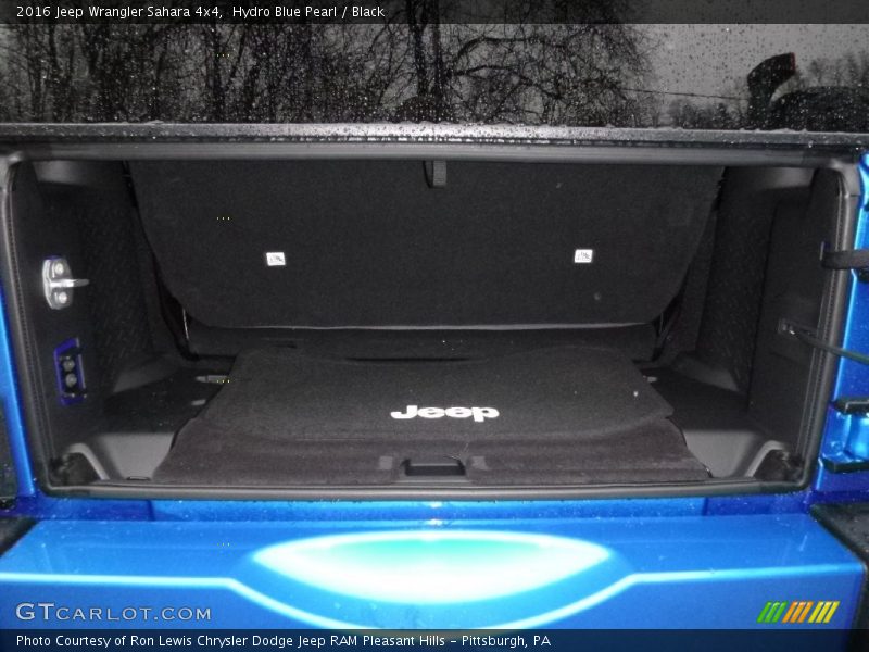 Hydro Blue Pearl / Black 2016 Jeep Wrangler Sahara 4x4