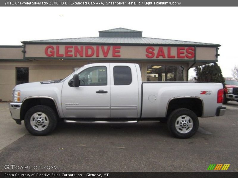 Sheer Silver Metallic / Light Titanium/Ebony 2011 Chevrolet Silverado 2500HD LT Extended Cab 4x4