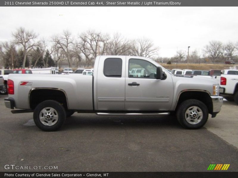 Sheer Silver Metallic / Light Titanium/Ebony 2011 Chevrolet Silverado 2500HD LT Extended Cab 4x4