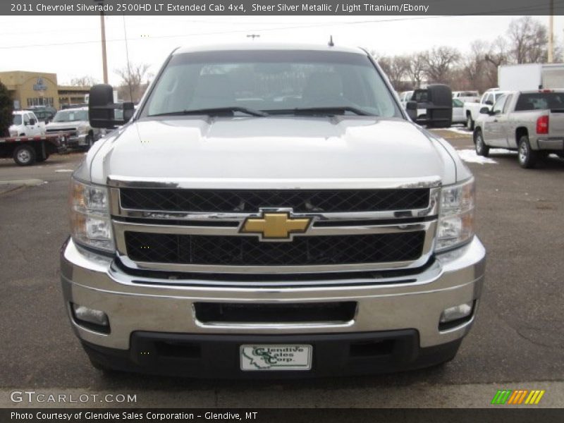 Sheer Silver Metallic / Light Titanium/Ebony 2011 Chevrolet Silverado 2500HD LT Extended Cab 4x4