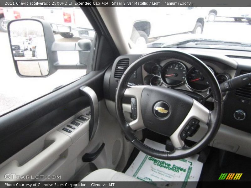 Sheer Silver Metallic / Light Titanium/Ebony 2011 Chevrolet Silverado 2500HD LT Extended Cab 4x4