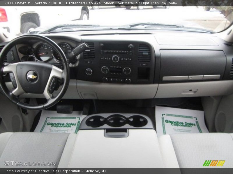 Sheer Silver Metallic / Light Titanium/Ebony 2011 Chevrolet Silverado 2500HD LT Extended Cab 4x4
